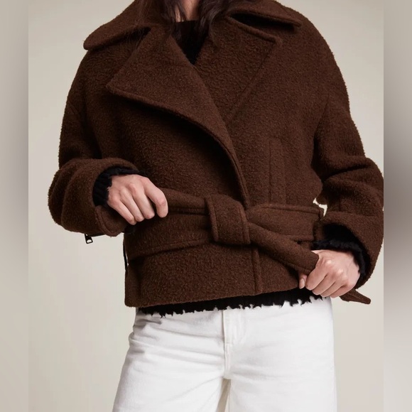 ALLSAINTS Boston Wool Blend Jacket - Picture 8 of 15